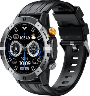 INF Smartwatch z pulsometrem, ciśnieniomierzem i pulsoksymetrem Srebro - Smartwatch - miniaturka - grafika 1