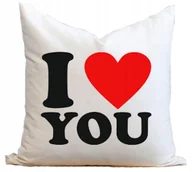 Poszewki na poduszki - PODUSZKA JASIEK I POSZEWKA WALENTYNKOWA NA WALENTYNKI PREZENT 40x40 - miniaturka - grafika 1