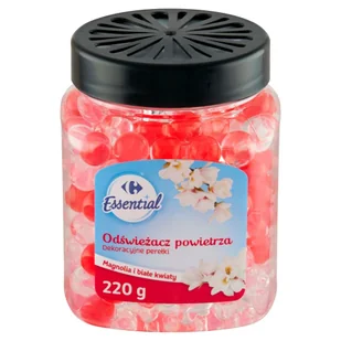 Carrefour Essential Odświeżacz powietrza dekoracyjne perełki magnolia i białe kwiaty 220 g - Środki do WC - miniaturka - grafika 1