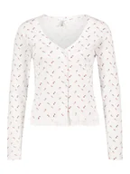 Swetry damskie - Sublevel Kardigan w kolorze białym - miniaturka - grafika 1