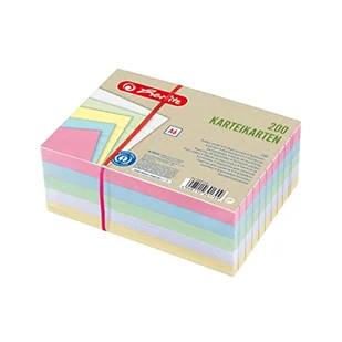 Herlitz Herlitz Karteikarte A6 liniert 4 Farb.+weiß Bl. Engel 200er - Zeszyty szkolne - miniaturka - grafika 1