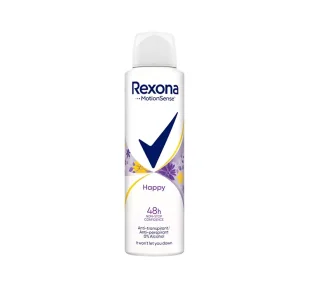 Rexona Fragrance Happy antyprespirant w sprayu Antiperspirant with Violet & Apple) 150 ml - Dezodoranty i antyperspiranty dla kobiet - miniaturka - grafika 2