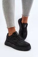 Sneakersy damskie - Damskie Sneakersy Big Star NN274666 Czarne-37 - miniaturka - grafika 1