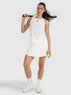 Spódnice - 4F Spódnica tenisowa damska - biała L - miniaturka - grafika 1