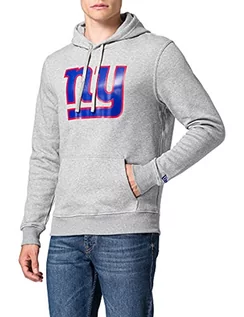 Swetry męskie - New Era NFL Team bluza męska z kapturem z logo NY Giants, szary, XL 11073760-Grey - grafika 1
