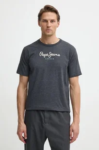 Pepe Jeans t-shirt bawełniany Eggo męski kolor szary z nadrukiem PM508208 - Koszulki męskie - miniaturka - grafika 1