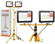 Lampy pozostałe - Halogen Led Statyw Naświetlacz Budowlany 2x 100W Led 22000 lm Gotowy Zestaw - miniaturka - grafika 1