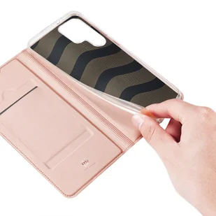 Dux Ducis Skin Pro kabura etui pokrowiec z klapką Samsung Galaxy S22 Ultra różowy - Etui i futerały do telefonów - miniaturka - grafika 8
