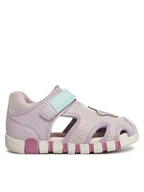 Buty dla dziewczynek - Geox Sandały B Sandal Iupidoo Gir B4517B 01454 C8842 Różowy - miniaturka - grafika 1