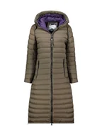 Kurtki damskie - Geographical Norway Płaszcz zimowy "Azule" w kolorze khaki - miniaturka - grafika 1