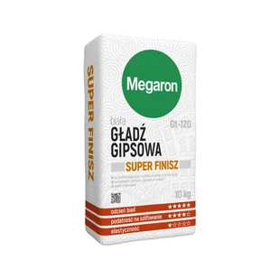 Gładź gipsowa Super Finisz GT-120 10 kg Megaron - Gipsy i gładzie gipsowe - miniaturka - grafika 1