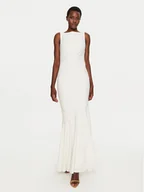 Sukienki - Rinascimento Sukienka wieczorowa CFC0119999003 Biały Slim Fit - miniaturka - grafika 1