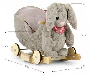 Królik Polly Plus - Grey Bunny - Zabawki na biegunach - miniaturka - grafika 4