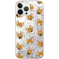 Etui i futerały do telefonów - Etui płynny brokat do Apple IPHONE 11 PRO Tom and Jerry: Tom i Jerry 008 oryginalne i oficjalnie licencjonowane, Srebrny - miniaturka - grafika 1