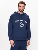 Bluzy męskie - New Balance Bluza Dukserica Sport Seasonal French Terry MT31901 Granatowy Relaxed Fit - miniaturka - grafika 1