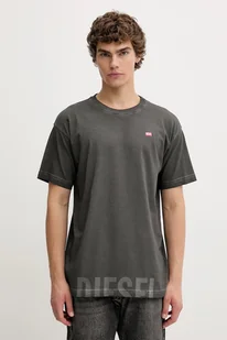 Diesel t-shirt bawełniany T-NORM-T7 męski kolor szary z nadrukiem A18739.0IKBQ - Koszulki męskie - miniaturka - grafika 1