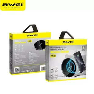 AWEI ład. indukcyjna W8 10W czarny/black - Ładowarki do telefonów - miniaturka - grafika 6