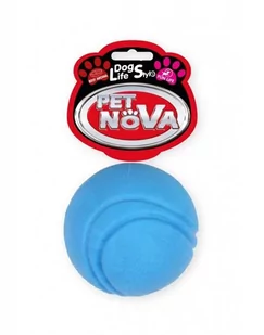 PET NOVA Pet Nova Piłka gumowa Ball o aromacie wołowiny niebieska 5cm PPTN002 - Zabawki dla psów - miniaturka - grafika 1