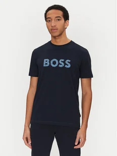 BOSS T-Shirt 50534923 Granatowy Slim Fit - Koszulki męskie - miniaturka - grafika 1