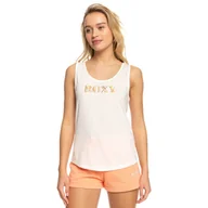 Koszulki i topy damskie - Damska koszulka bez rękawów ROXY LOSING MY MIND J TEES ERJZT05475-WBK0 – Biały - miniaturka - grafika 1