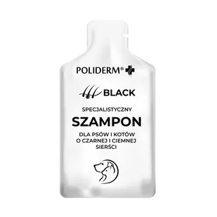 Poliderm Szampon Black Saszetka 15 ml - Szampony i odżywki dla psów - miniaturka - grafika 1