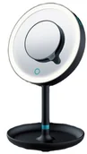 Lusterka do makijażu - Beurer BS 45 makeup mirror, black 17.5 cm, with LED light and magnifying mirror, battery-operated - miniaturka - grafika 1