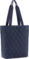 Torby i wózki na zakupy - Torba Shopper Classic M granatowa pikowana - miniaturka - grafika 1
