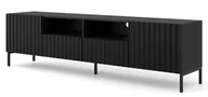 Eyelinery - Długa szafka na telewizor czarny mat + czarne nóżki - Isadora 4X - Elior - miniaturka - grafika 1
