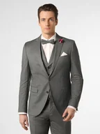 Garnitury - CG - CLUB of GENTS Męska marynarka od garnituru modułowego Mężczyźni Slim Fit wełna ze strzyży zielony wypukły wzór tkaniny, 46 - miniaturka - grafika 1