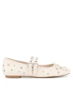 Baleriny - JENNY Baleriny LS4193-58 Beżowy - miniaturka - grafika 1