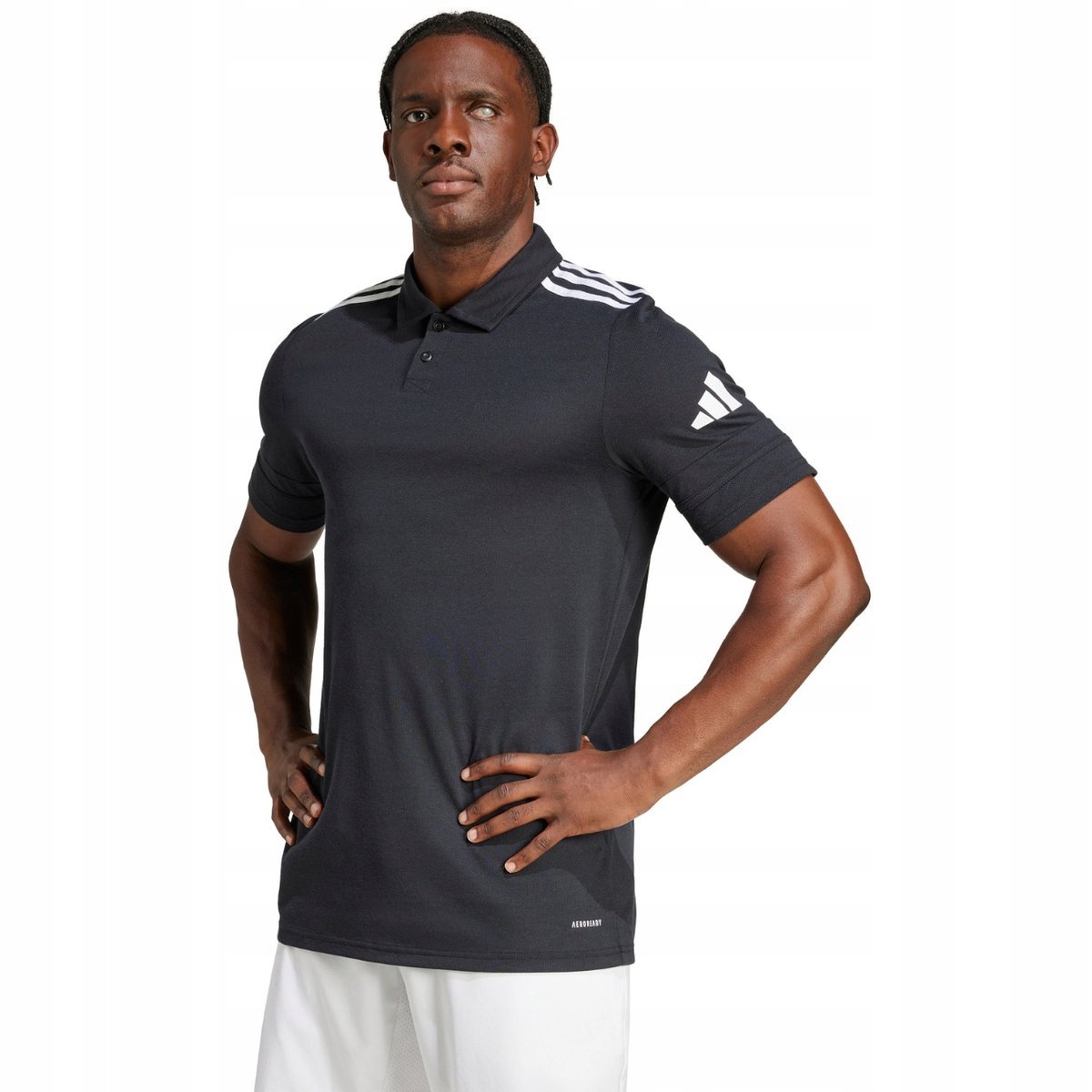 Koszulka męska adidas Squadra 25 Polo czarna JY3417 L