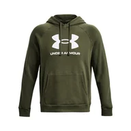 Bluzy męskie - Męska Bluza UNDER ARMOUR UA RIVAL FLEECE LOGO HD 1379758-390 – Zielony - miniaturka - grafika 1