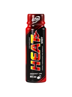 6PAK Heat Shot 80ml Spalacz Przedtreningówka - Przedtreningówki - miniaturka - grafika 1