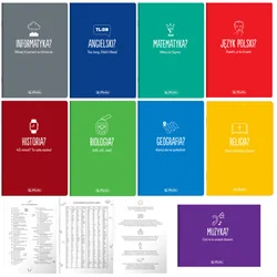 Zestaw zeszytów zeszyt przedmiotowy klasa 5-6, 9xA5 60k soft touch HERLITZ