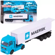Samochody i pojazdy dla dzieci - Ciężarówka Maersk z kontenerem 40ft pojazd z ruchomymi elementami - miniaturka - grafika 1