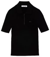 Bluzy damskie - Lacoste Bluza damska Af4953, czarna, 34, czarny, 34 - miniaturka - grafika 1