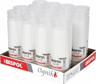 Lampiony i znicze - ZESTAW Wkłady do zniczy parafinowe BISPOL WP7N 144H 16szt. + Zapałki DABSTER_PL 38szt. - miniaturka - grafika 1