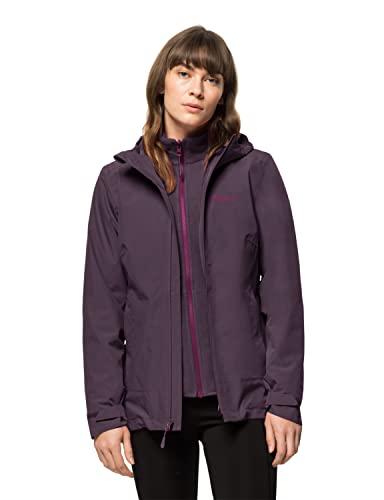 Jack Wolfskin Damska kurtka Moonrise 3 w 1, Grapevine, M (DE)