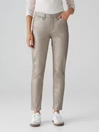 Spodenki damskie - OPUS Dżinsy - Slim fit - w kolorze szarobrązowym - miniaturka - grafika 1