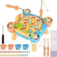 Gry planszowe - ZESTAW GRA WĘDKARSKA MAGNETYCZNA DREWNIANA ZABAWKA WĘDKARSKA DLA MALUCHA - miniaturka - grafika 1