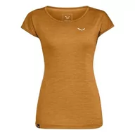 Koszulki i topy damskie - Salewa Puez Melange Dry T-shirt damski, złoty brązowy melanż, M, Złoty brązowy melanż, M - miniaturka - grafika 1