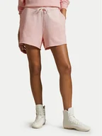 Spodenki damskie - Polo Ralph Lauren Szorty sportowe 211965103006 Różowy Straight Fit - miniaturka - grafika 1