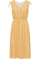 Sukienki - usha FESTIVAL Damska letnia sukienka, żółto-biała, M - miniaturka - grafika 1