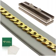 Bransolety męskie - Gruba Bransoletka Złota Męska Pancerka 23Cm/11,5Mm Srebro 925 Na Prezent - miniaturka - grafika 1