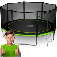 Trampoliny - Neo-Sport Trampolina ogrodowa 14ft/435cm z siatką zewnętrzną i drabinką - miniaturka - grafika 1