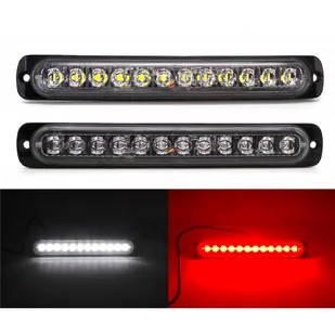 Lampa Tylna 12 Led Mocna 12V-24V Kolory Biała, Czerwona - Lampy tylne - miniaturka - grafika 1