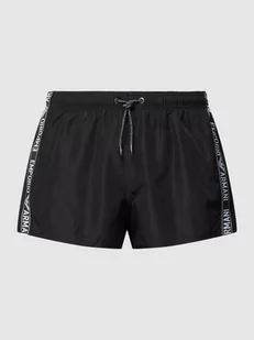 Spodenki kąpielowe z lampasami - Kąpielówki męskie - miniaturka - grafika 1