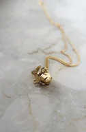 Naszyjniki - KRÓLICZEK - naszyjnik srebro złocone 24K - miniaturka - grafika 1