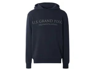 LIVERGY® Bluza męska z kapturem z bawełny U.S. GRAND POLO (Granatowy, M (48/50)) - Bluzy męskie LIVERGY® Bluza męska z kapturem z bawełny U.S. GRAND POLO (Granatowy, M (48/50)) - Bluzy męskie - miniaturka - grafika 1