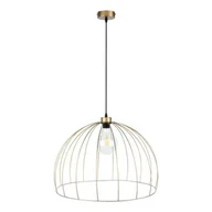 Lampy sufitowe - Britop Druciana LAMPA wisząca COOP 18831920 industrialna OPRAWA metalowy ZWIS druciany złoty czarny - miniaturka - grafika 1